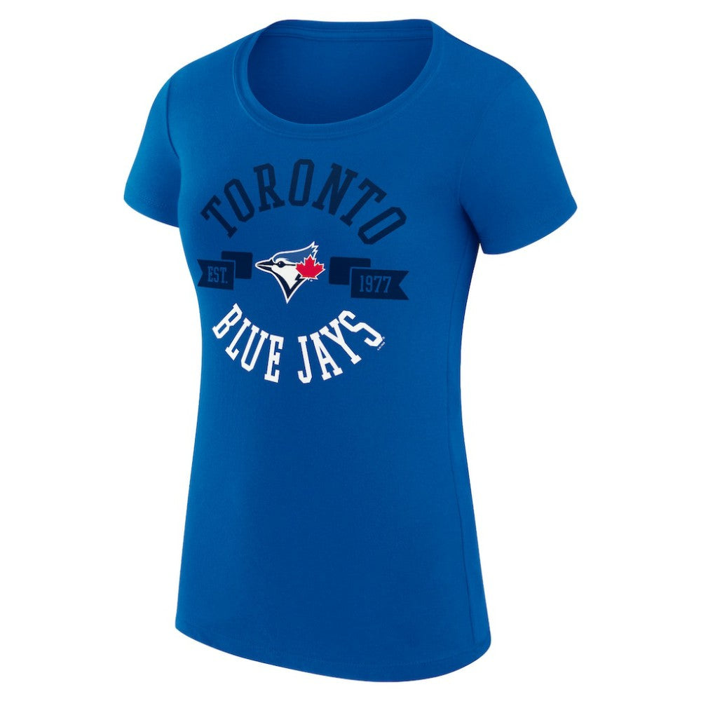 Toronto Blue Jays G-III 4Her by Carl Banks Women's Super-Slim Fit Lightweight City Graphic T-Shirt - MLB T-shirts