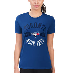 Toronto Blue Jays G-III 4Her by Carl Banks Women's Super-Slim Fit Lightweight City Graphic T-Shirt - MLB T-shirts