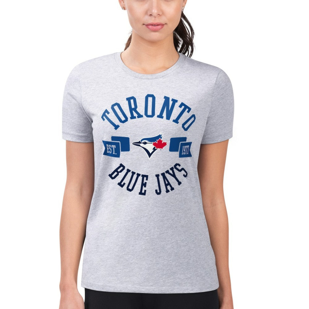 Toronto Blue Jays G-III 4Her by Carl Banks Women's Super-Slim Fit Lightweight City Graphic T-Shirt - MLB T-shirts