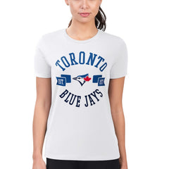 Toronto Blue Jays G-III 4Her by Carl Banks Women's Super-Slim Fit Lightweight City Graphic T-Shirt - MLB T-shirts