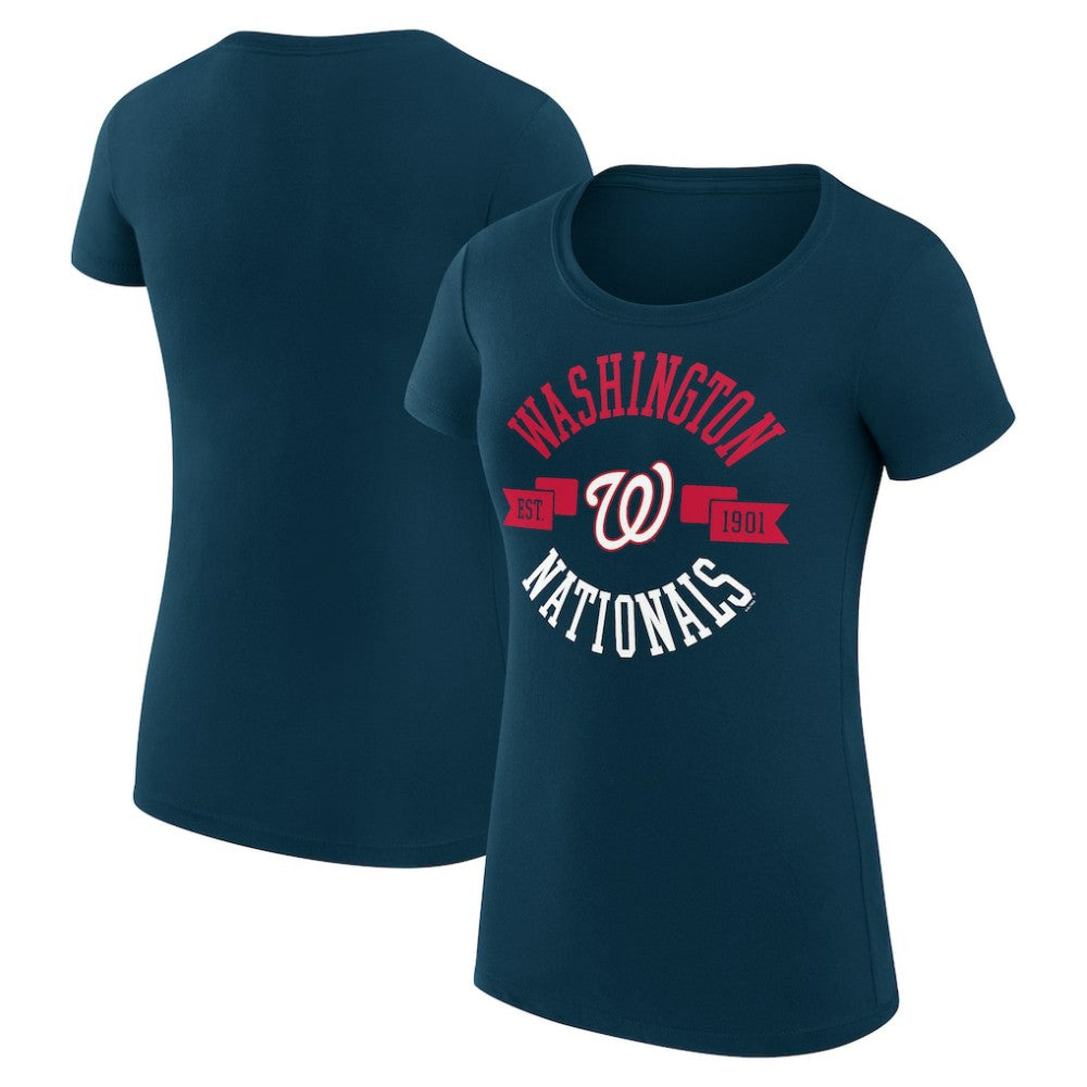Washington Nationals G-III 4Her by Carl Banks Women's Super-Slim Fit Lightweight City Graphic T-Shirt - MLB T-shirts