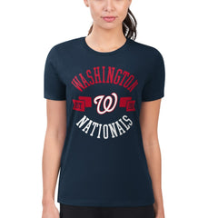 Washington Nationals G-III 4Her by Carl Banks Women's Super-Slim Fit Lightweight City Graphic T-Shirt - MLB T-shirts