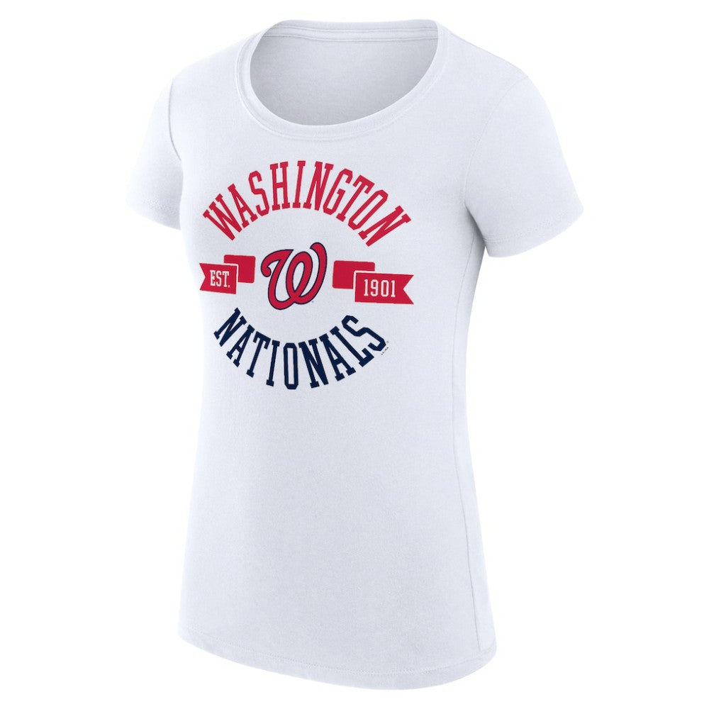 Washington Nationals G-III 4Her by Carl Banks Women's Super-Slim Fit Lightweight City Graphic T-Shirt - MLB T-shirts