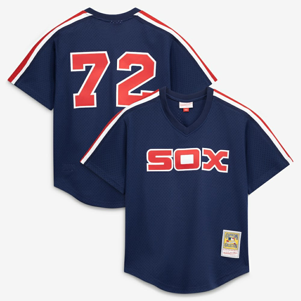 Carlton Fisk Chicago White Sox Mitchell & Ness Authentic Batting Practice Jersey - MLB Jerseys