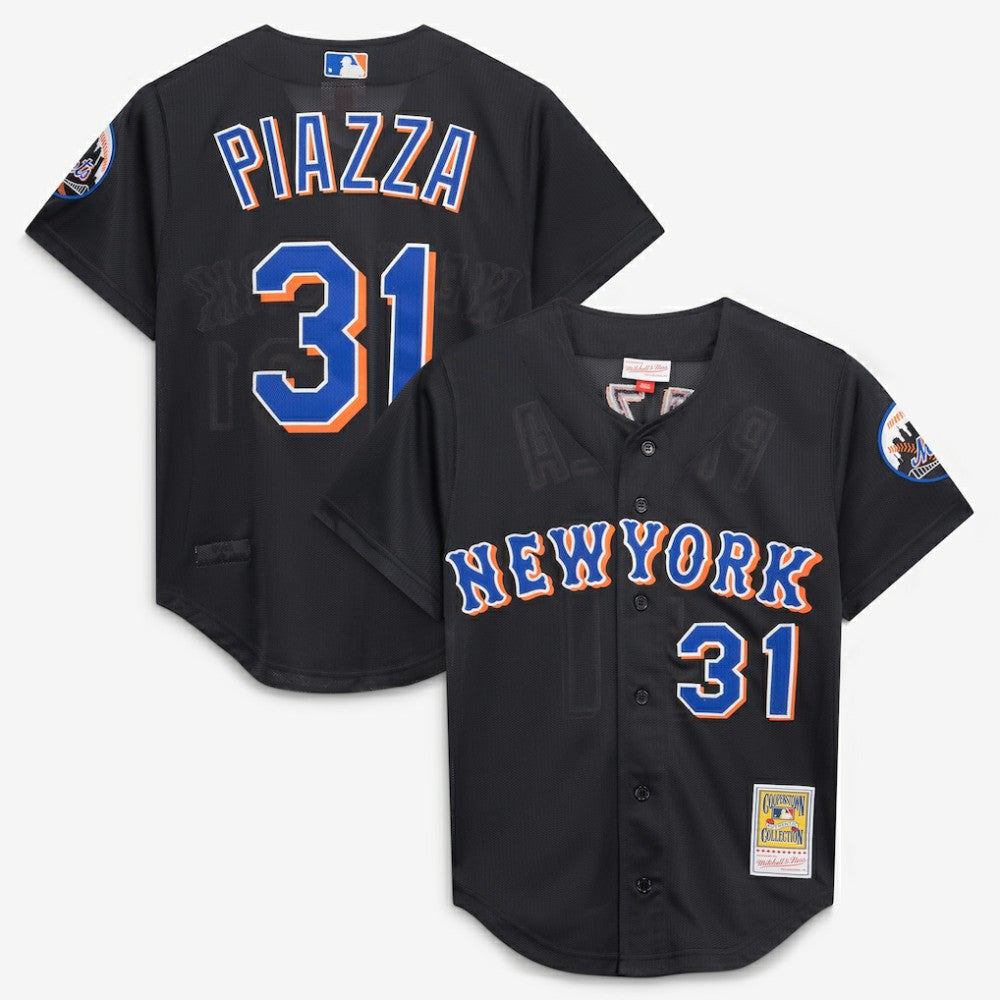 Mike Piazza New York Mets Mitchell & Ness Cooperstown Collection 2000 Batting Practice Jersey - MLB Jerseys