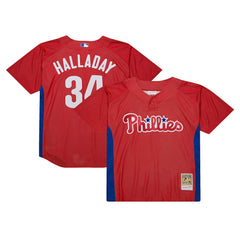 Roy Halladay Philadelphia Phillies Mitchell & Ness Authentic Batting Practice Jersey - MLB Jerseys