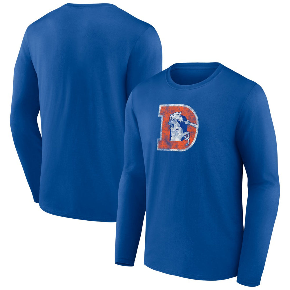 Denver Broncos Throwback Long Sleeve T-Shirt | NFL Outlet