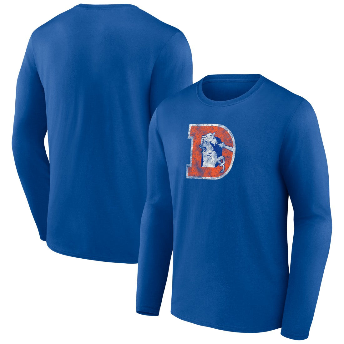 Denver Broncos Throwback Long Sleeve T-Shirt | NFL Outlet