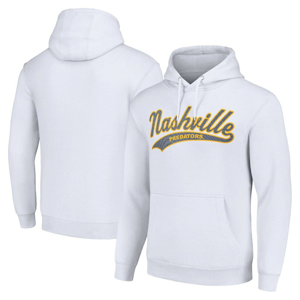 Nashville Predators Starter Tailsweep Fleece Tri-Blend Pullover Hoodie -  NHL Hoodies