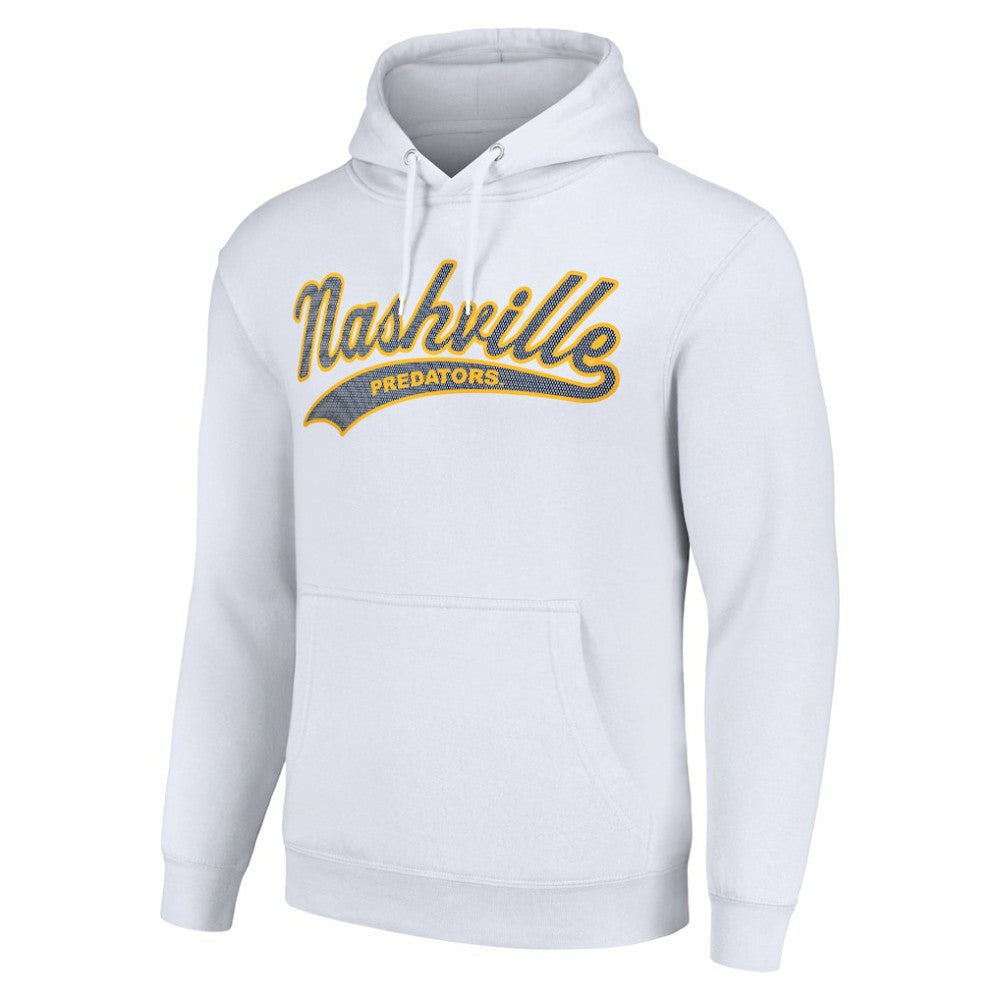 Nashville Predators Starter Tailsweep Fleece Tri-Blend Pullover Hoodie -  NHL Hoodies
