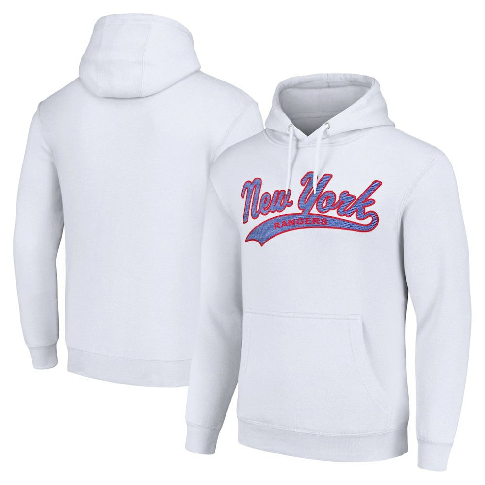 New York Rangers Starter Tailsweep Fleece Tri-Blend Pullover Hoodie -  NHL Hoodies