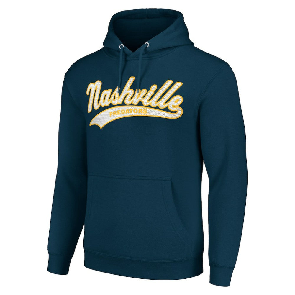 Nashville Predators Starter Tailsweep Fleece Tri-Blend Pullover Hoodie -  NHL Hoodies