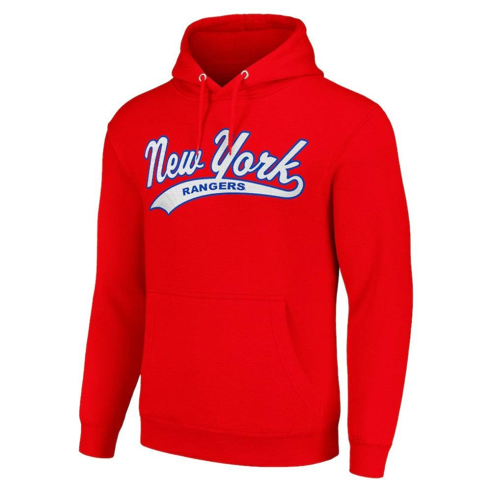 New York Rangers Starter Tailsweep Fleece Tri-Blend Pullover Hoodie -  NHL Hoodies