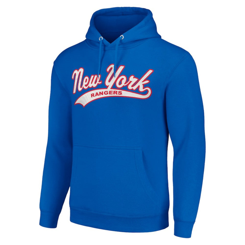 New York Rangers Starter Tailsweep Fleece Tri-Blend Pullover Hoodie -  NHL Hoodies