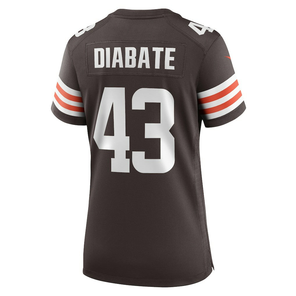 Cleveland Browns Mohamoud Diabate  Women's Team Game Jersey | NFL Discount