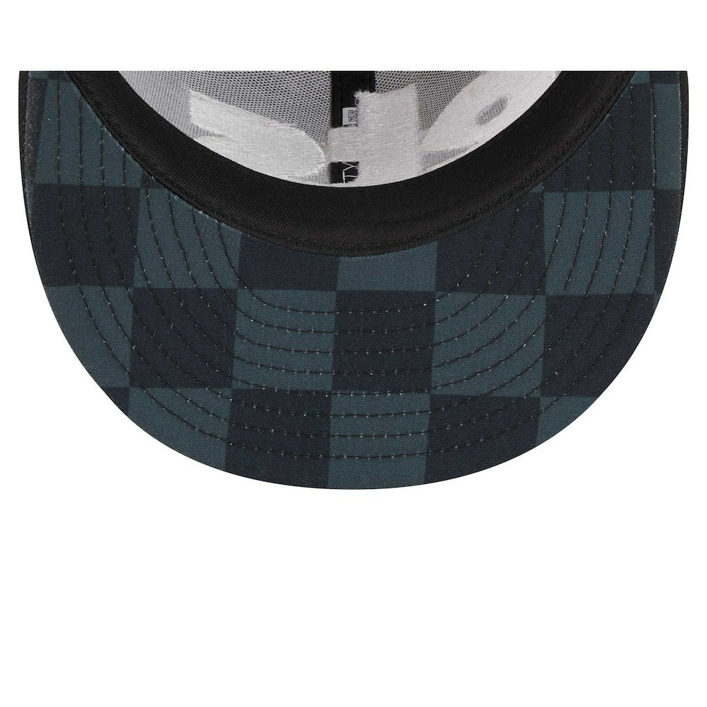 Black Brooklyn Nets Checkerboard UV 59FIFTY Fitted Hat | NBA