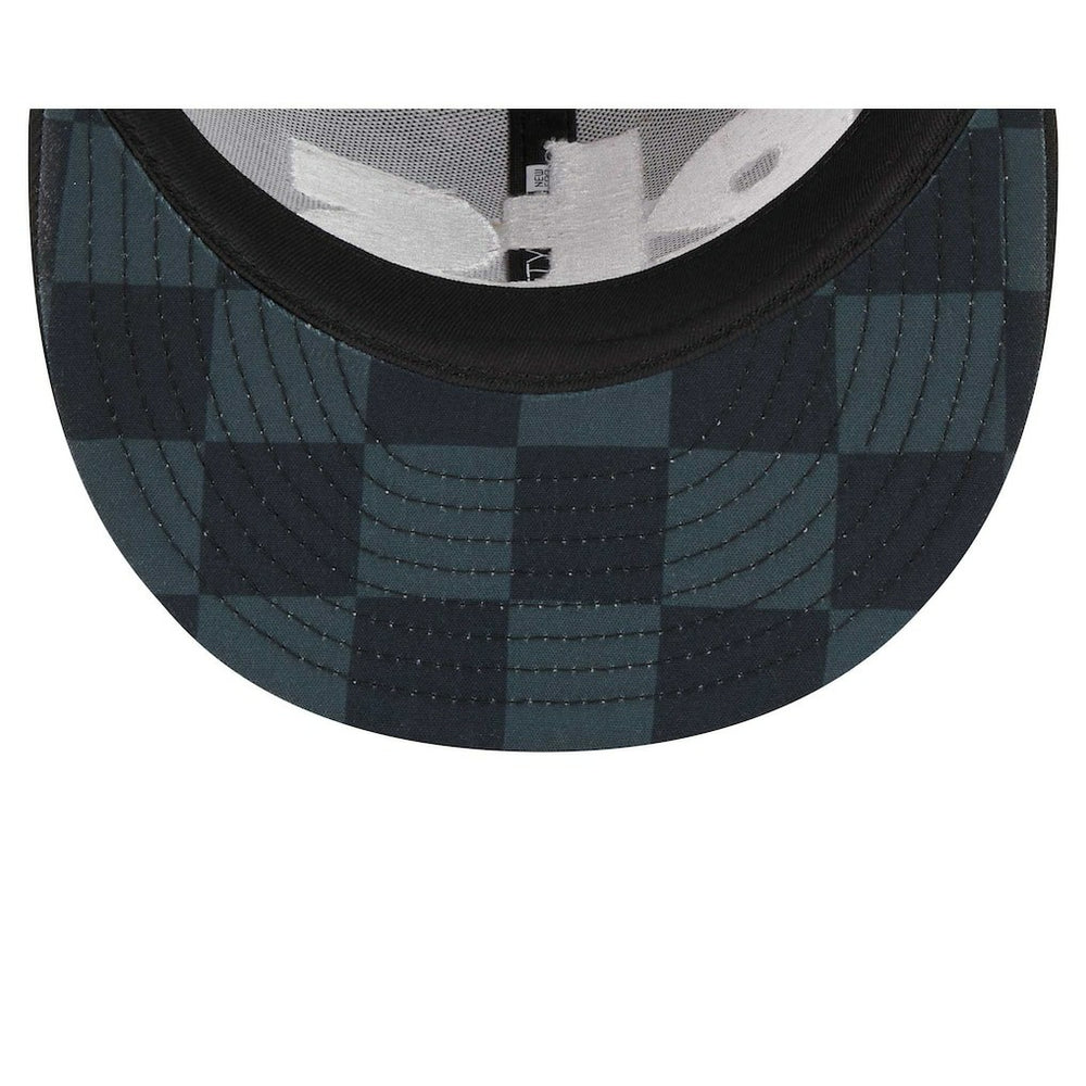 Black Brooklyn Nets Checkerboard UV 59FIFTY Fitted Hat | NBA