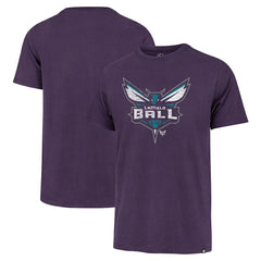 Purple LaMelo Ball Charlotte Hornets '47 Player Logo Vintage T-Shirt | NBA