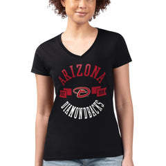 Arizona Diamondbacks G-III 4Her by Carl Banks Women's Super-Slim Fit Lightweight City Graphic V-Neck T-Shirt - MLB T-shirts
