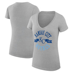 Kansas City Royals G-III 4Her by Carl Banks Women's Super-Slim Fit Lightweight City Graphic V-Neck T-Shirt - MLB T-shirts