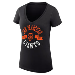 San Francisco Giants G-III 4Her by Carl Banks Women's Super-Slim Fit Lightweight City Graphic V-Neck T-Shirt - MLB T-shirts
