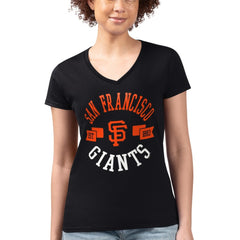 San Francisco Giants G-III 4Her by Carl Banks Women's Super-Slim Fit Lightweight City Graphic V-Neck T-Shirt - MLB T-shirts