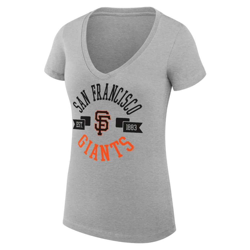 San Francisco Giants G-III 4Her by Carl Banks Women's Super-Slim Fit Lightweight City Graphic V-Neck T-Shirt - MLB T-shirts