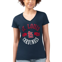 St. Louis Cardinals G-III 4Her by Carl Banks Women's Super-Slim Fit Lightweight City Graphic V-Neck T-Shirt - MLB T-shirts