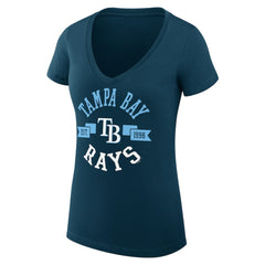 Tampa Bay Rays G-III 4Her by Carl Banks Women's Super-Slim Fit Lightweight City Graphic V-Neck T-Shirt - MLB T-shirts