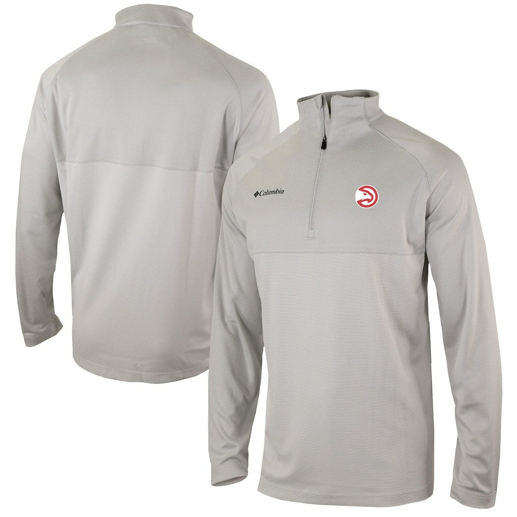 Heather Gray Atlanta Hawks Omni-Wick Rockin' It Quarter-Zip Pullover Top | NBA