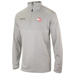 Heather Gray Atlanta Hawks Omni-Wick Rockin' It Quarter-Zip Pullover Top | NBA