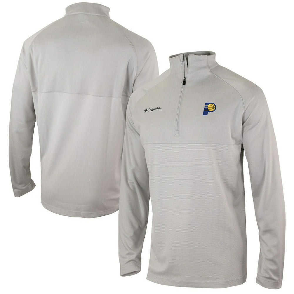 Heather Gray Indiana Pacers Omni-Wick Rockin' It Quarter-Zip Pullover Top | NBA