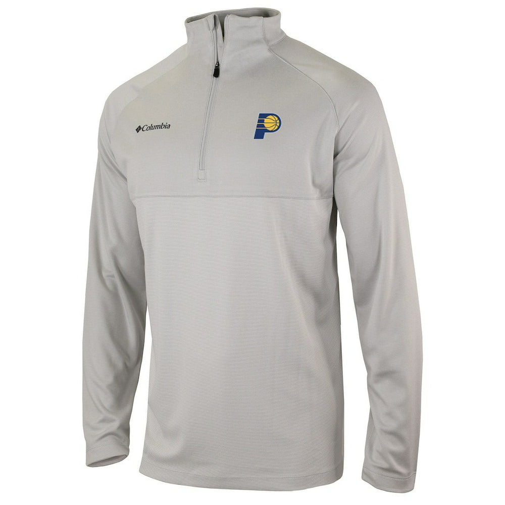 Heather Gray Indiana Pacers Omni-Wick Rockin' It Quarter-Zip Pullover Top | NBA