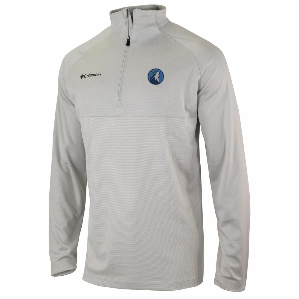 Heather Gray Minnesota Timberwolves Omni-Wick Rockin' It Quarter-Zip Pullover Top | NBA