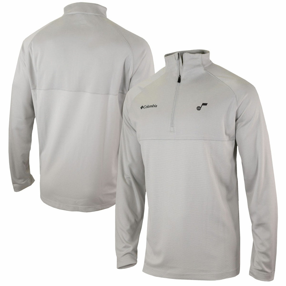 Heather Gray Utah Jazz Omni-Wick Rockin' It Quarter-Zip Pullover Top | NBA