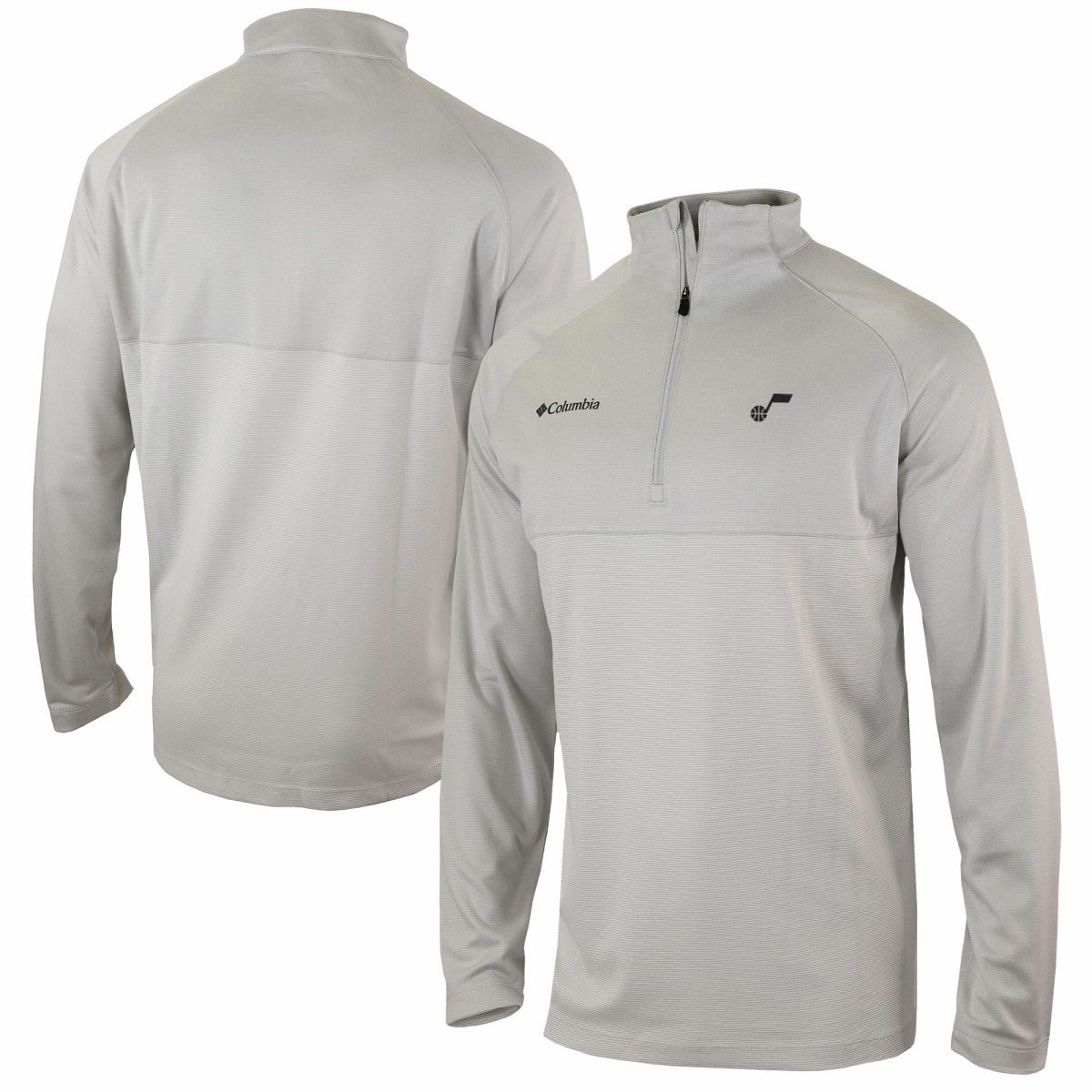 Heather Gray Utah Jazz Omni-Wick Rockin' It Quarter-Zip Pullover Top | NBA