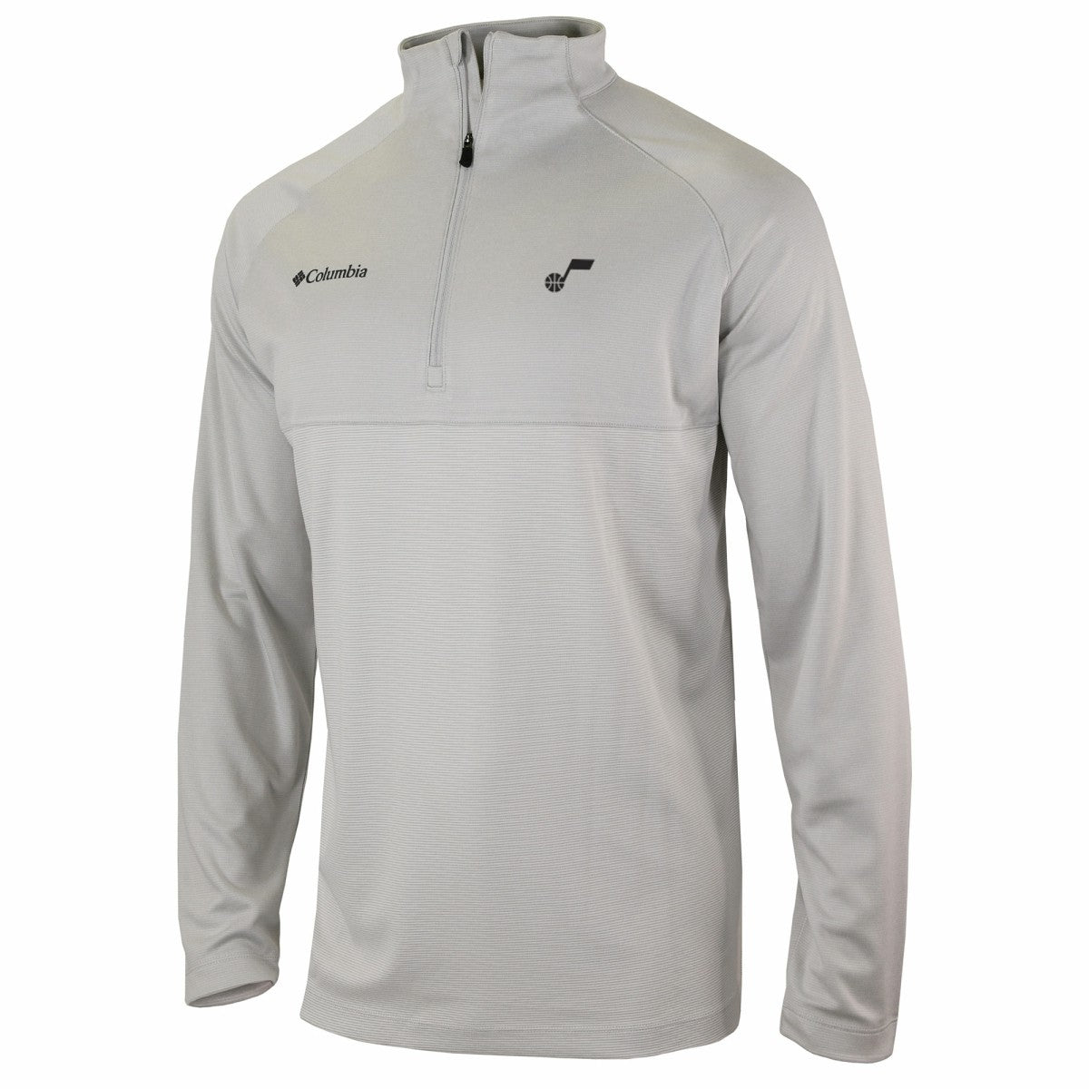 Heather Gray Utah Jazz Omni-Wick Rockin' It Quarter-Zip Pullover Top | NBA