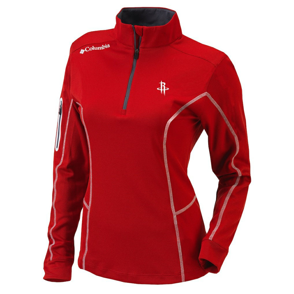 Red Houston Rockets Women's Omni-Wick Shotgun Quarter-Zip Pullover Top sale | NBA