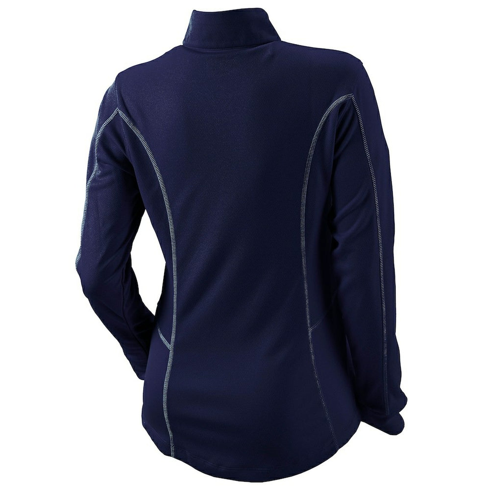 Navy Indiana Pacers Women's Omni-Wick Shotgun Quarter-Zip Pullover Top | NBA