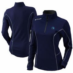 Navy Minnesota Timberwolves Women's Omni-Wick Shotgun Quarter-Zip Pullover Top | NBA