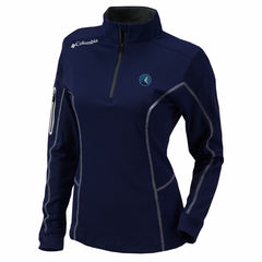 Navy Minnesota Timberwolves Women's Omni-Wick Shotgun Quarter-Zip Pullover Top | NBA