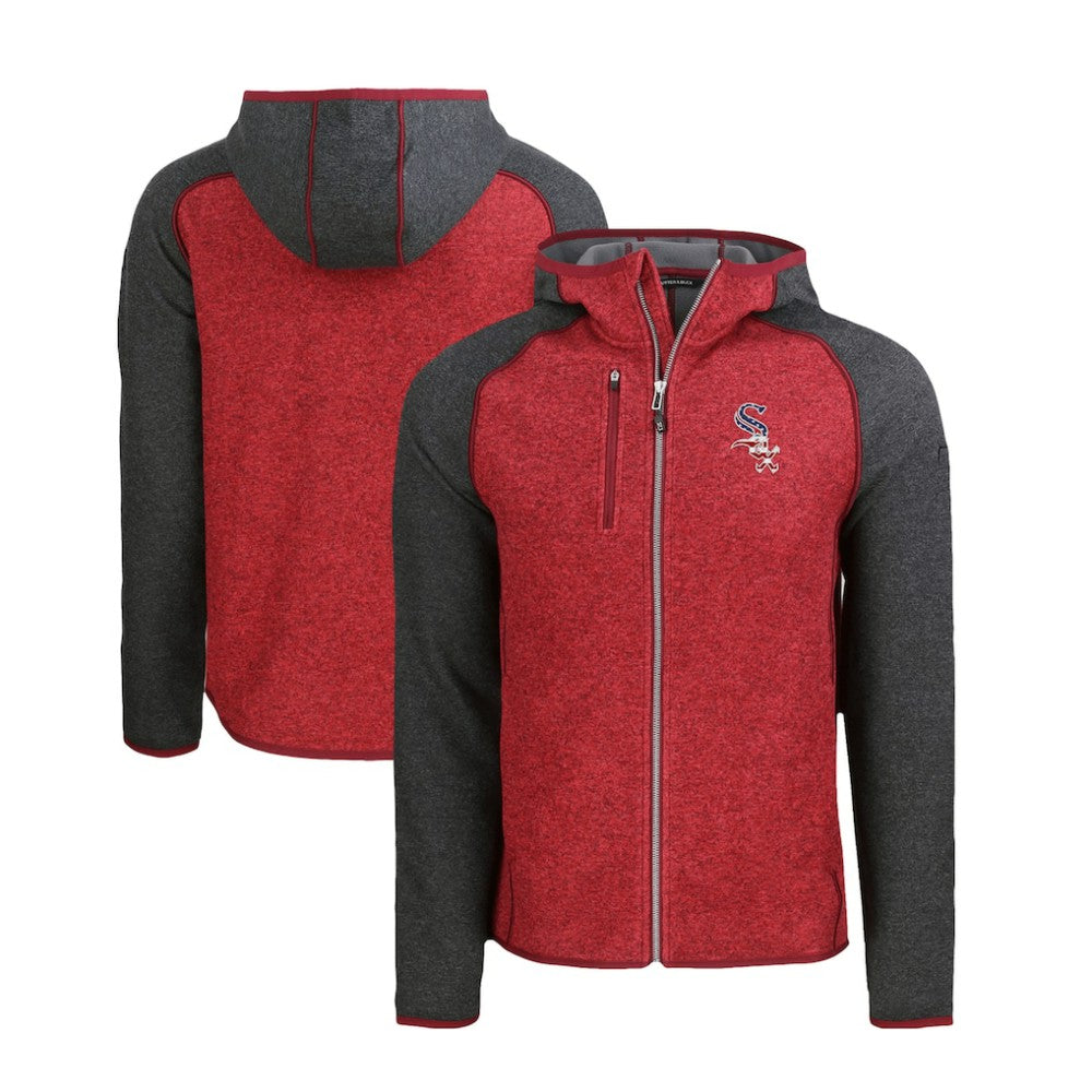 Chicago White Sox Cutter & Buck Stars & Stripes Mainsail Sweater-Knit Full-Zip Hoodie - MLB Hoodies