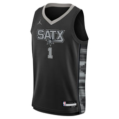 Black Victor Wembanyama San Antonio Spurs Jordan Brand Youth Swingman Jersey | NBA