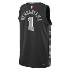 Black Victor Wembanyama San Antonio Spurs Jordan Brand Youth Swingman Jersey | NBA