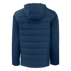 Chicago Cubs Cutter & Buck Stars & Stripes Big & Tall Evoke Hybrid Eco Softshell Recycled Full-Zip Hoodie Jacket - MLB Jackets