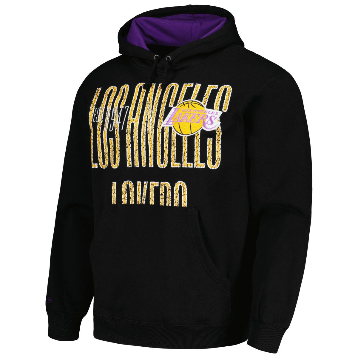Black Los Angeles Lakers Hardwood Classics OG 2.0 Pullover Hoodie | NBA