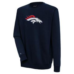 Denver Broncos Antigua Victory Crewneck Pullover Sweatshirt | NFL Hot