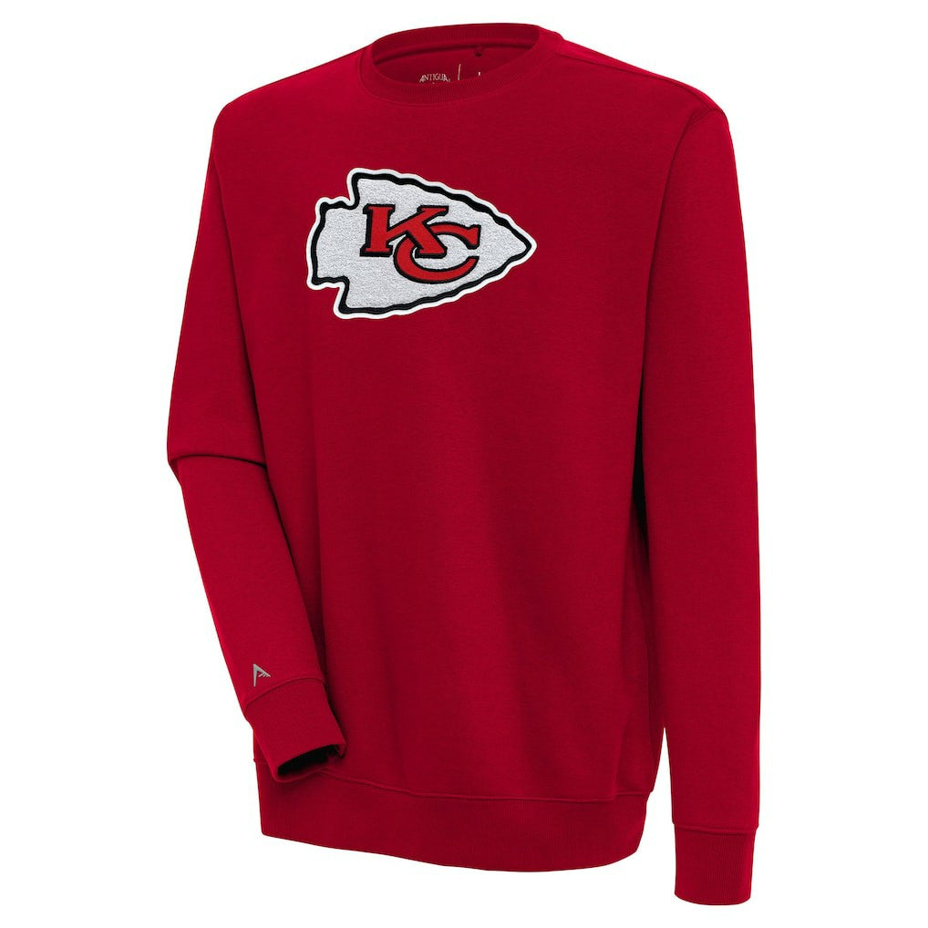 Kansas City Chiefs Antigua Victory Crewneck Pullover Sweatshirt | NFL Sale