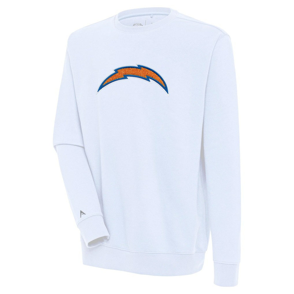 Los Angeles Chargers Antigua Victory Crewneck Pullover Sweatshirt | NFL New