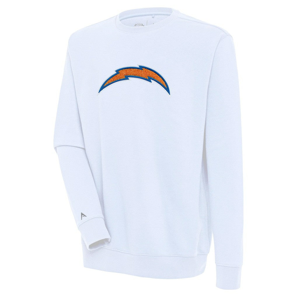 Los Angeles Chargers Antigua Victory Crewneck Pullover Sweatshirt | NFL New